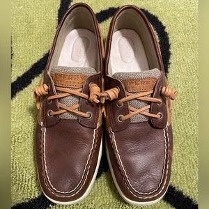Sperry Top-Sider brown leather boat shoes W10